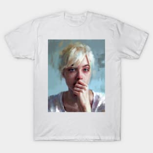 crying portrait ~ painting ~ prints T-Shirt